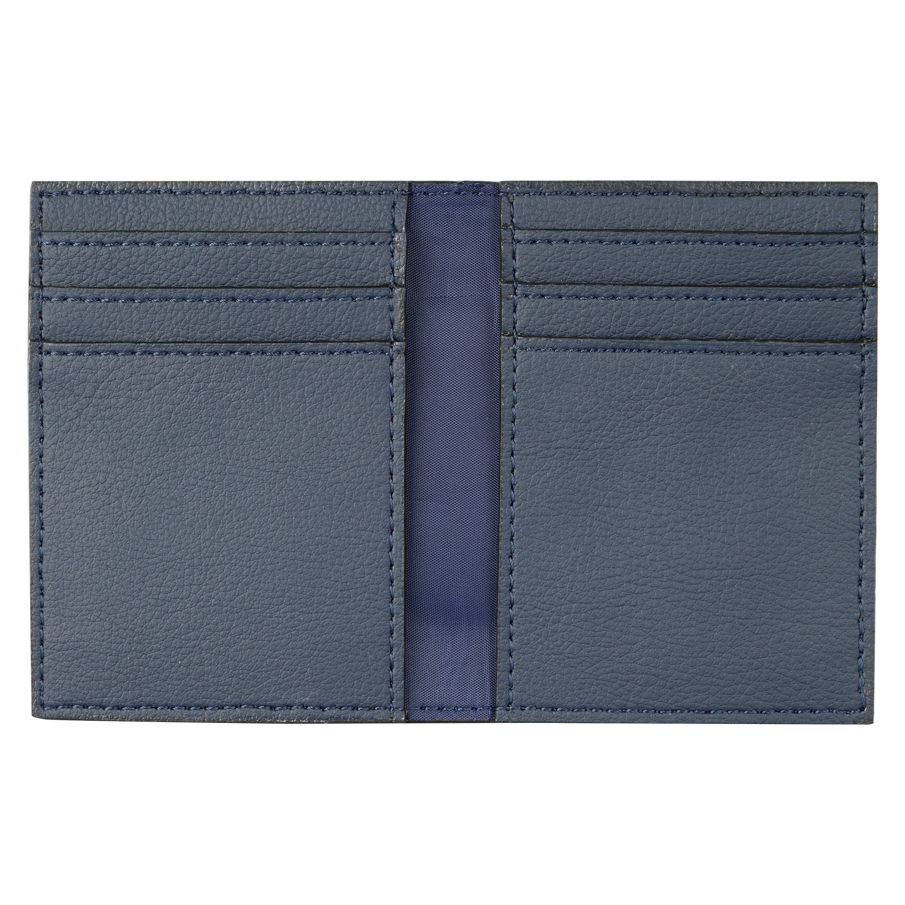 Cactus Leather Bifold Card Wallet | Navy Blue