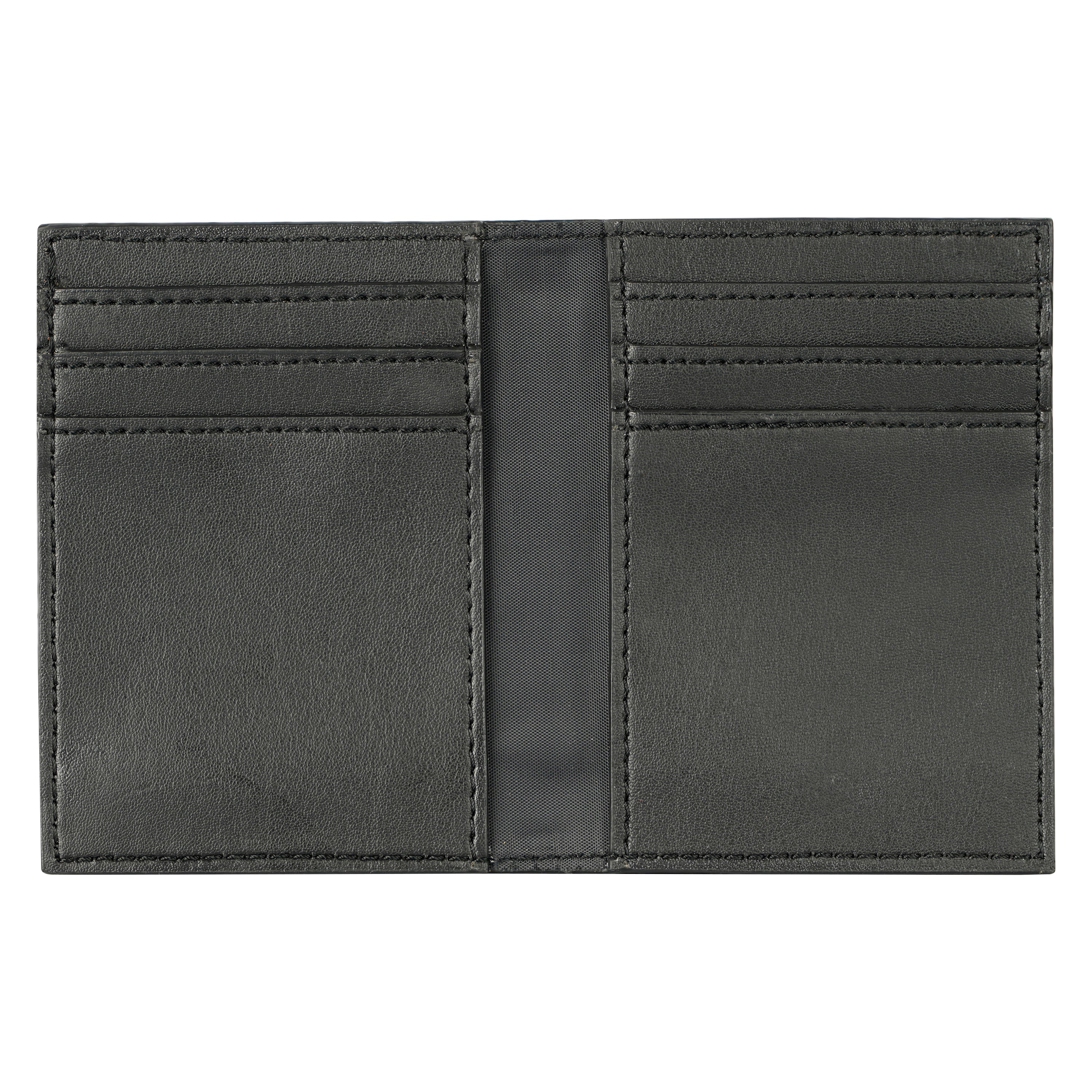 Cactus Leather Bifold Card Wallet | Black