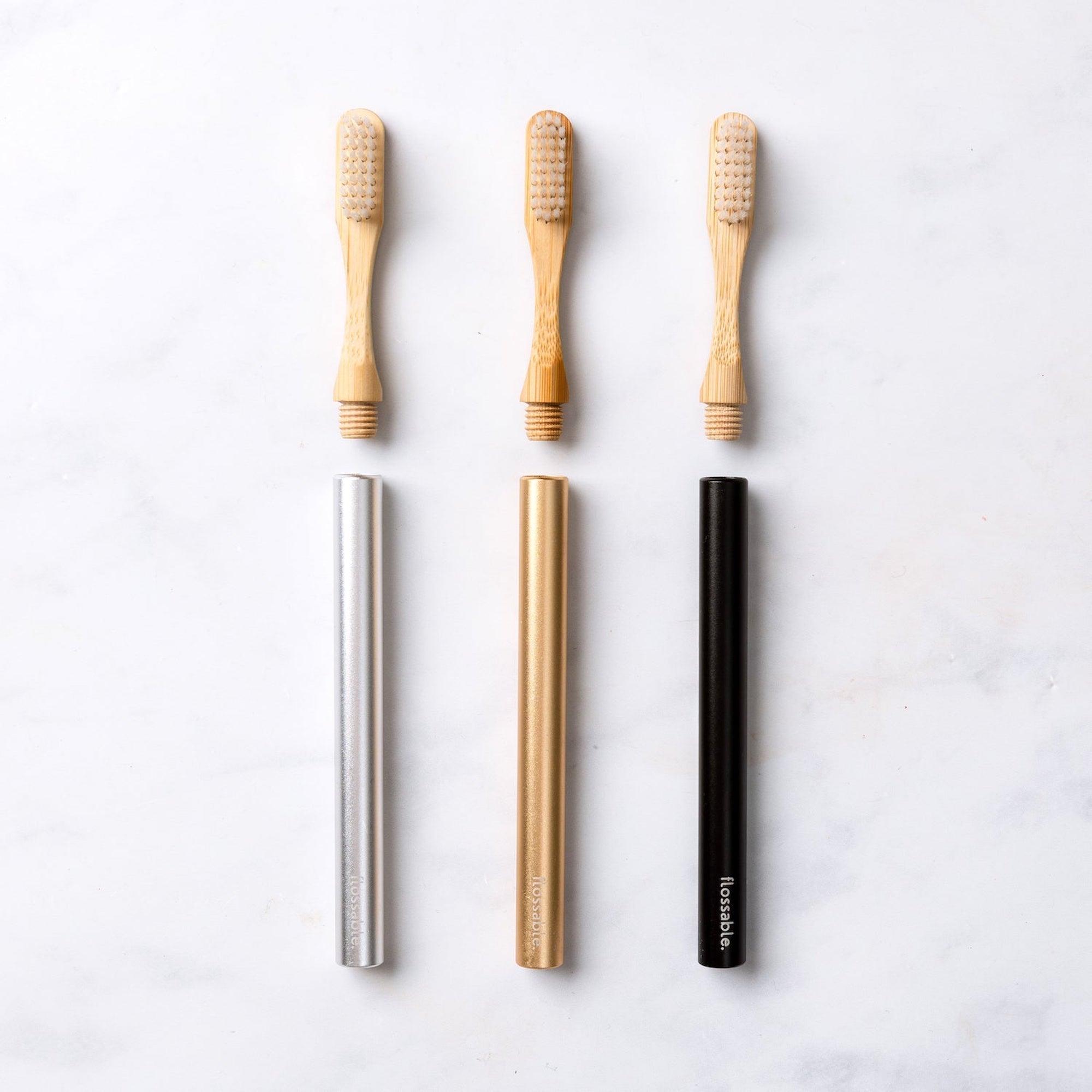 The Silver | Eco-Friendly Toothbrush (Replaceable Heads)