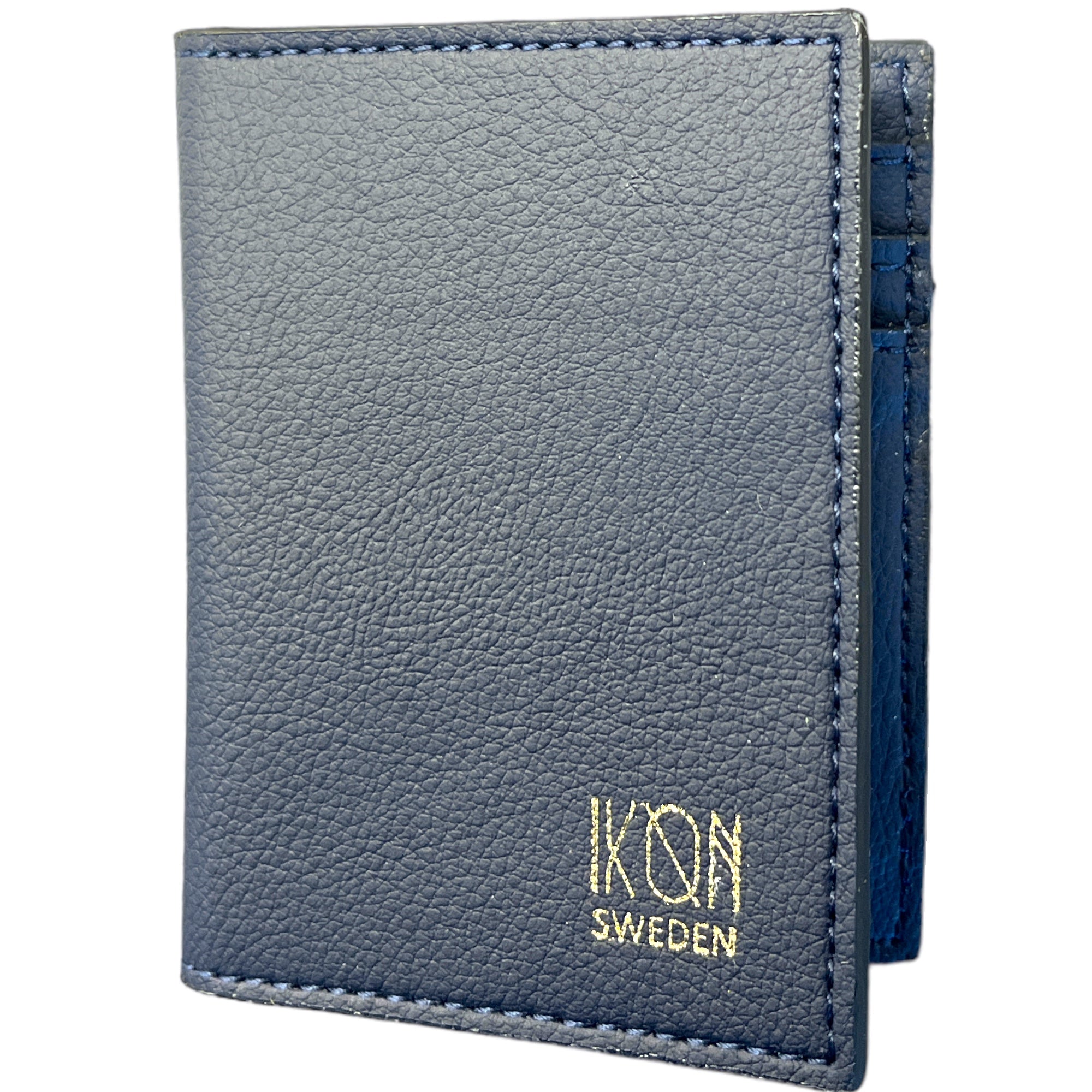 Cactus Leather Bifold Card Wallet | Navy Blue