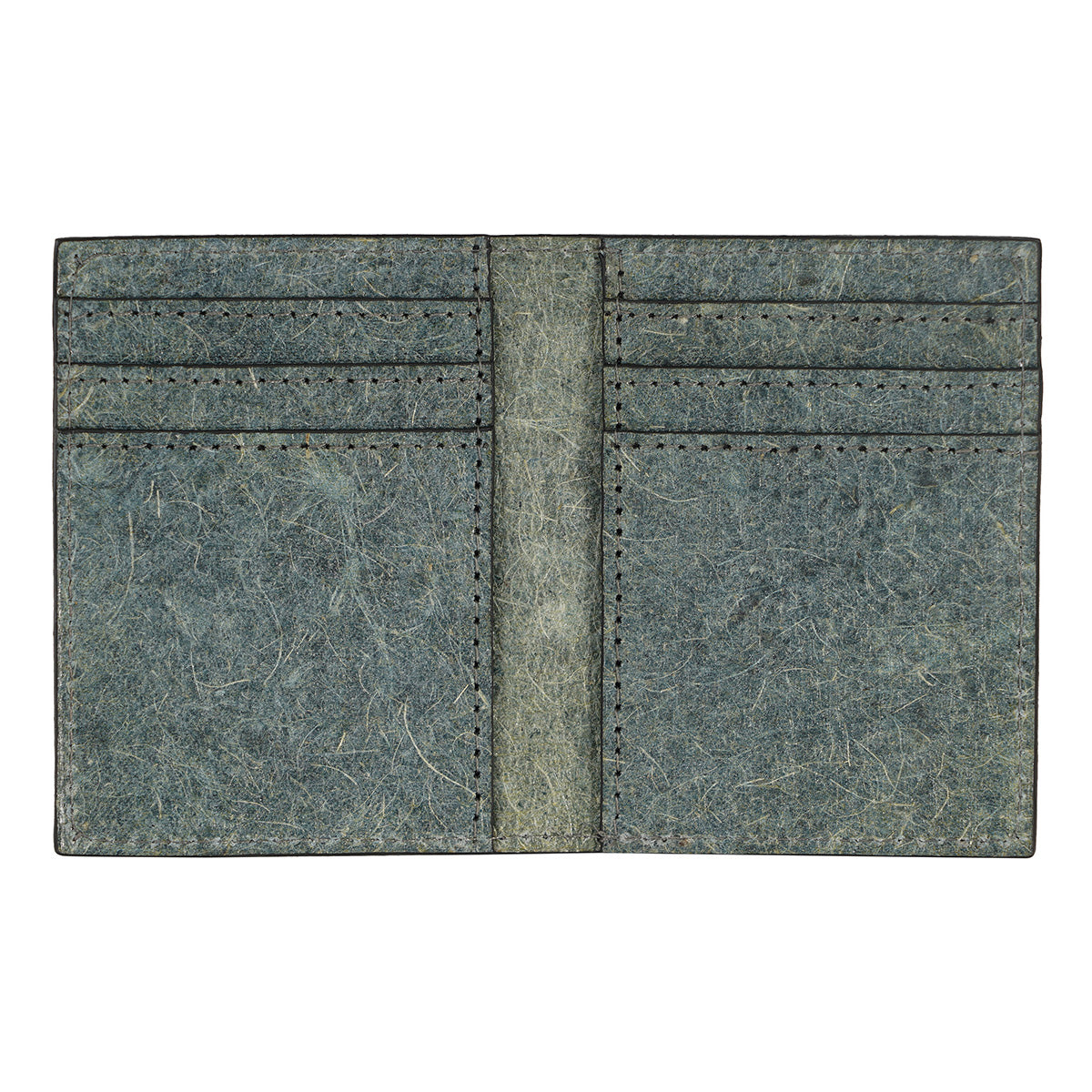 Coconut Leather Bifold Card Wallet | Ocean Green