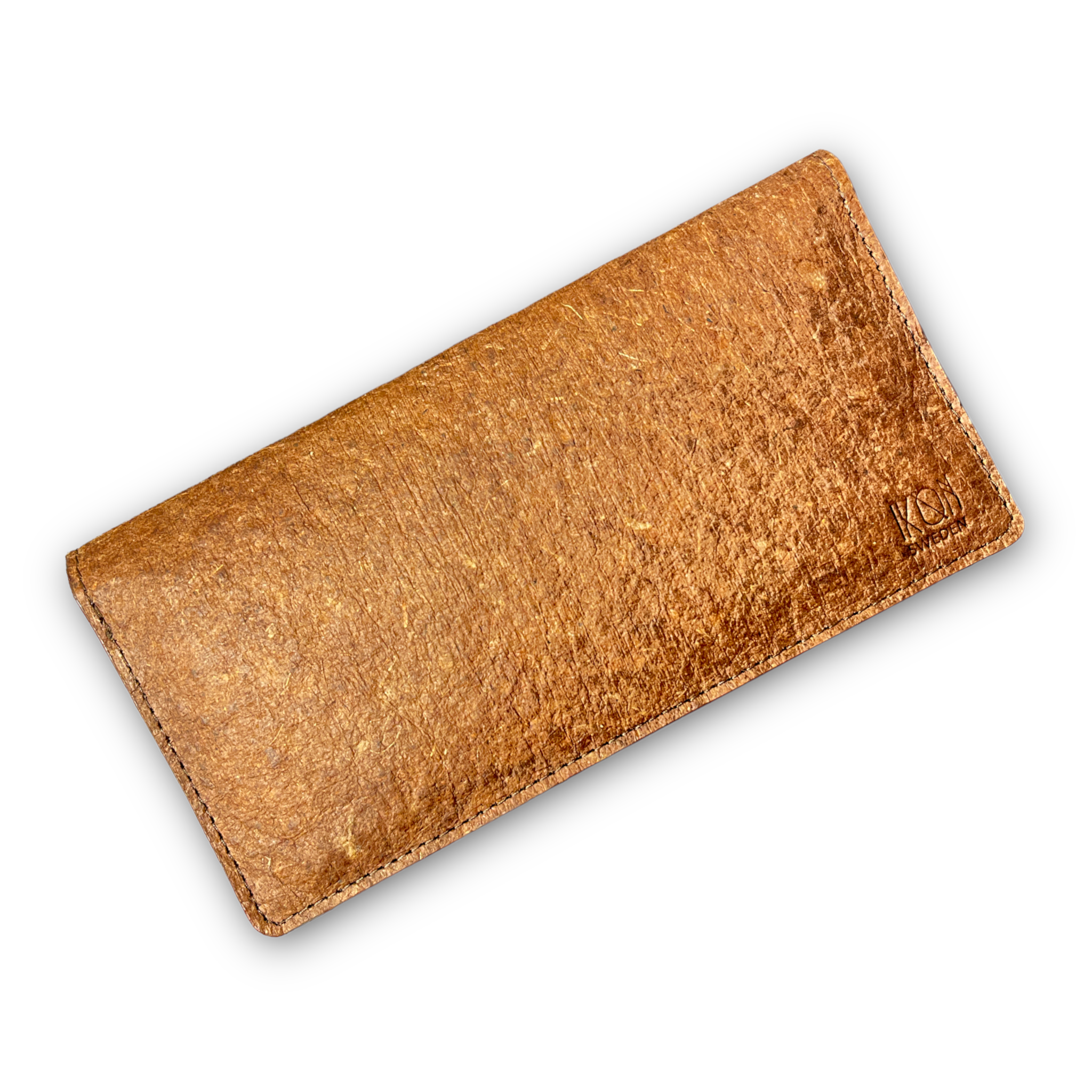 Coconut Leather Slim Wallet for Women | Cutch Brown